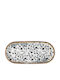 Kutahya Porselen Serving Platter Oval made of Porcelain Beige 20x10cm