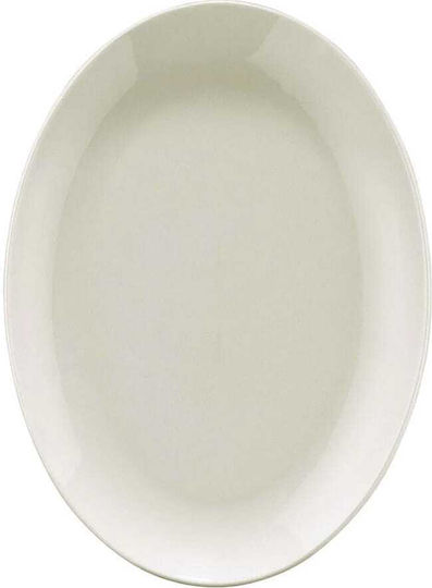 Kutahya Porselen Serving Platter Oval made of Porcelain White 33x19cm