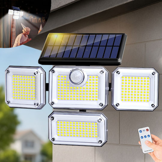 Lampă Solară 18W cu Senzor de Mișcare și Telecomandă IP65