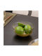 S-d Celeste Cereal Serving Bowl Round Glass Transparent with Diameter 15cm