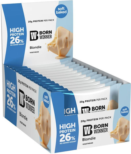 Born Winner Блокчета с 20% Протеин & Вкус Blondie With White Chocolate 12x75гр
