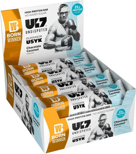 Born Winner Блокчета Протеин с Вкус Chocolate With Coconut 12x60гр