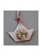 Artifact Hanging Handmade Ecru Wall Decor Made of Ceramic Material 15.5x11.5cm CERAMIC-20A