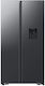 Samsung Ψυγείο Ντουλάπα 578lt Total NoFrost Υ178xΠ91.2xΒ65.4εκ. Μαύρο RS57DG410EB4EF