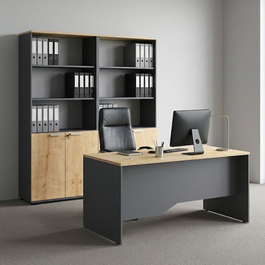 Kleiderschrank Büro Venturo mit Schloss Natürlich 160x40x200cm Kleiderschrank Büro Venturo mit Schloss Natürlich 160x40x200cm