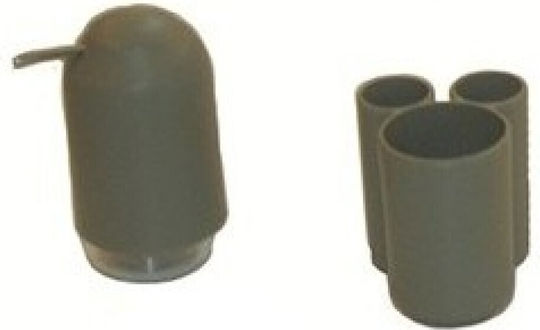 Eurocasa Eurocasa Plastic Gray Bathroom Accessory Set