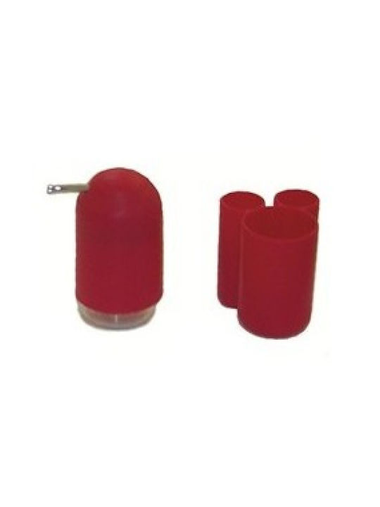 Eurocasa Eurocasa Badezimmerzubehör-Set Kunststoff Rotes