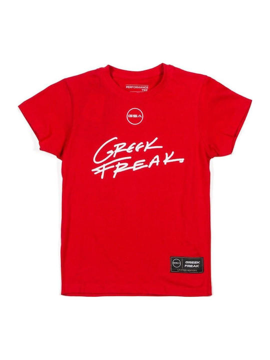 Παιδικό T-shirt Κόκκινη Greek Freak
