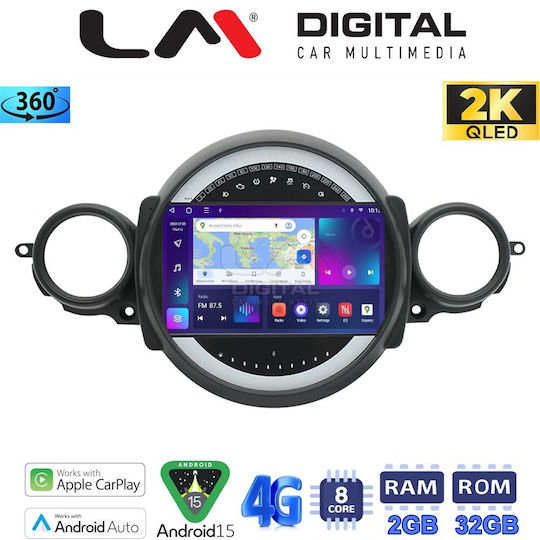 LM Digital Car Audio System for Mini Cooper / Clubman '07>'14 (Bluetooth/USB/WiFi/GPS/Apple-Carplay/Android-Auto)