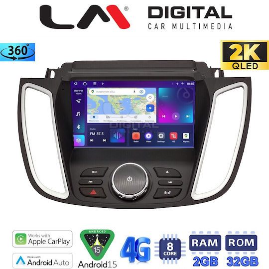 LM Digital Ηχοσύστημα Αυτοκινήτου για Ford Kuga / C-Max 2011 > 2019 (Bluetooth/USB/WiFi/GPS/Apple-Carplay/Android-Auto)