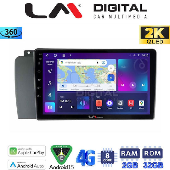 LM Digital Auto-Audiosystem für Volvo XC 70 2004 > 2007 (Bluetooth/USB/WiFi/GPS/Apple-Carplay/Android-Auto)