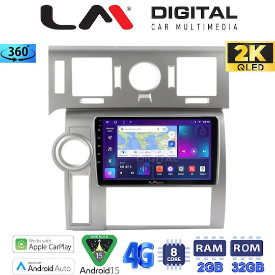 LM Digital Sistem Audio Auto Hummer H2 2008 > 2009 (Bluetooth/USB/WiFi/GPS/Apple-Carplay/Android-Auto)