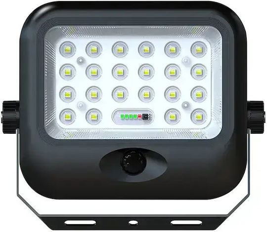 Metanor Solar LED Flood Light 8W Adjustable White with Motion Sensor