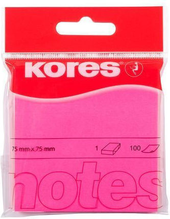 Kores Neon Notizblöcke Rote 75 × 75 Mm 747075