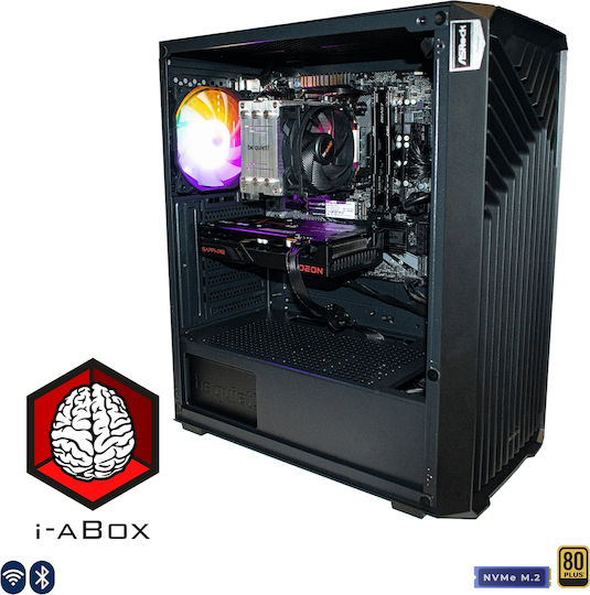 i-aBox Stealth Power V2 N+ Lux Eco Desktop PC (i5-14400F/32GB DDR4/512GB SSD/Radeon RX 6500 XT/No OS)