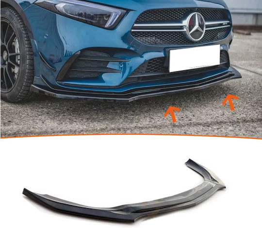 Lip Spoiler Μαύρο Πλαστικό Γυαλιστερό Mercedes-benz A35 Amg W177 2018+