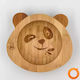 Pandaboo Baby Food Bowl made of Bamboo Orange