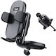 Lisen Car Mobile Mount with Adjustable Hooks Black