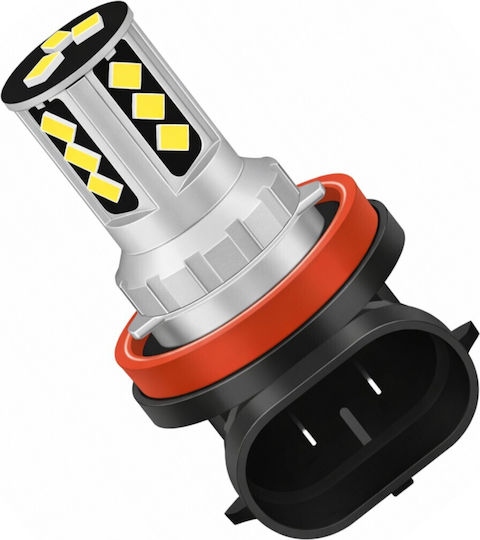 Vencore 3216-10194 H9 Canbus Gen4 LED Lamp Base H9 Canbus Gen4 18 SMD 3020 9W 2800 Lumen 8-48 Volt Cold White 6000K 3216-10194