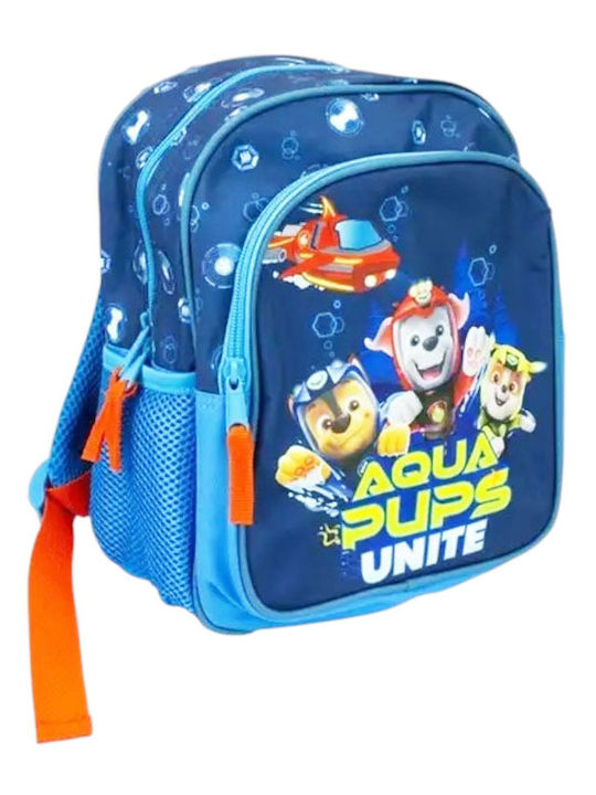 Paw Patrol Σχολική Τσάντα Ώμου Δημοτικού Μπλε με Θήκη για Παγούρι