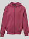 Kids Cardigan Cotton with Hood Fuchsia