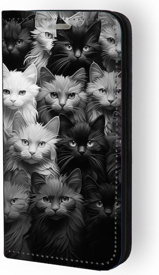 Калъф Книга Дизайн Котки 91724 Poco X7 5g