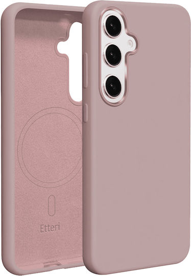 Etteri Mag Book Silicone / Tempered Glass Pink (Galaxy S26 Ultra)