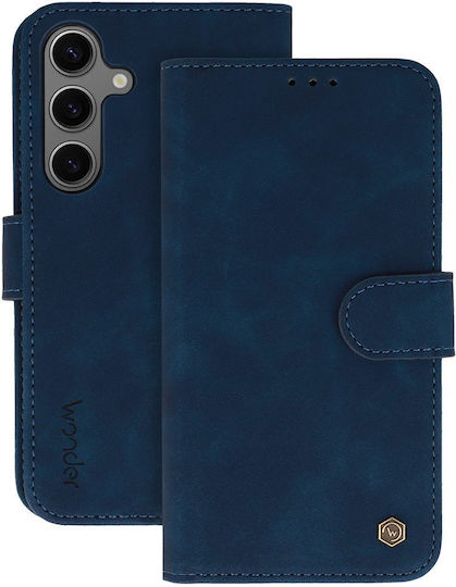 Wonder Книга Изкуствена кожа / Силикон Тъмносин (Xiaomi 17 Pro)