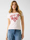 Triangle Women's Short Sleeve T-shirt Pink