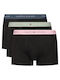 Herren Boxershorts Black 3Packung