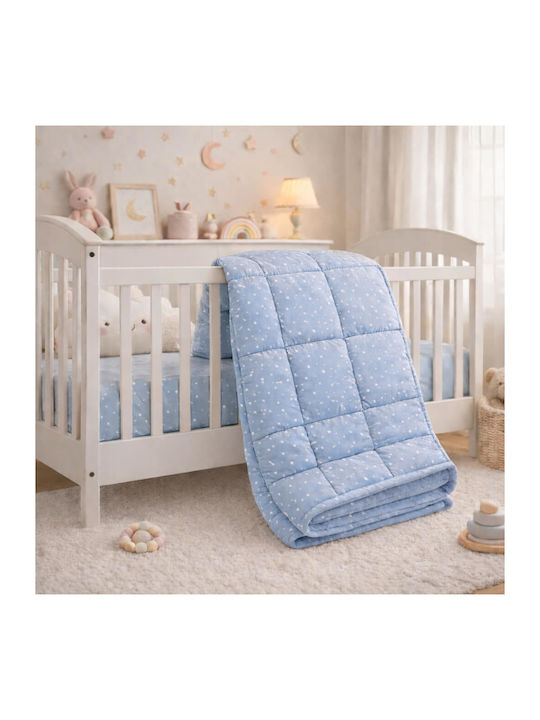 Astron Italy Paradise Синьо Одеяло За Количка Синьо 110x140см