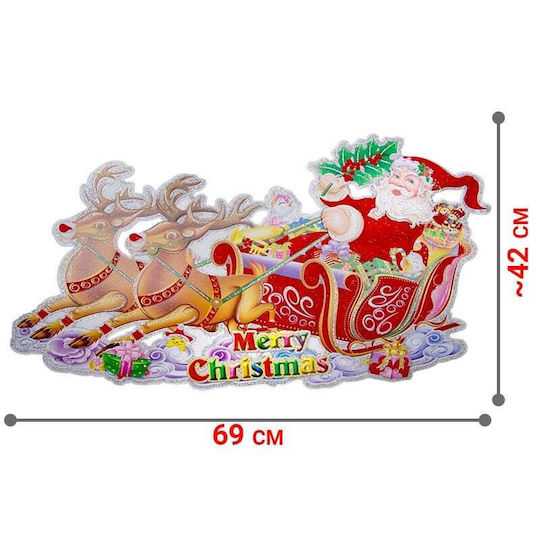 Weihnachtsaufkleber Wanddekoration 3d 69x42cm 1121.064