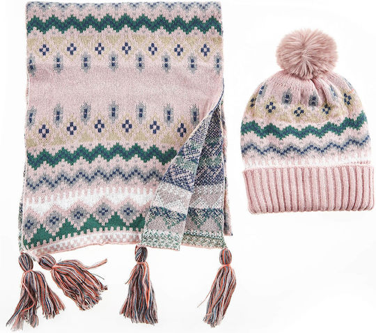Beanie Beanie Knitted in Pink color