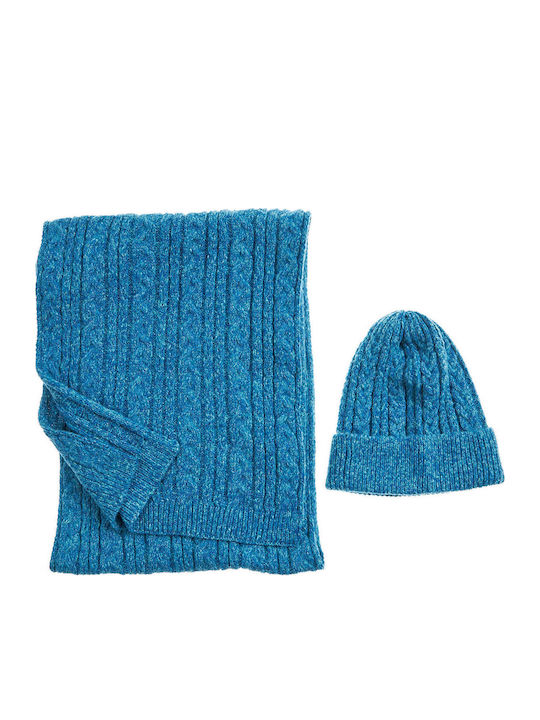 Beanie Beanie Knitted in Navy Blue color