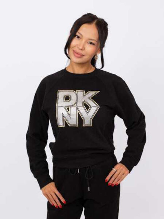 Lang Damen Sweatshirt Schwarz