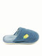 Winterliche Herrenhausschuhe Blau