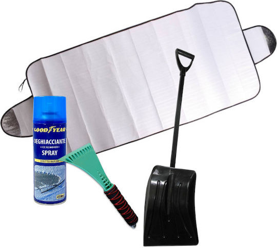 Winter Set Windshield Cover Antifreeze Spray Snow Shovel & Ice Scraper