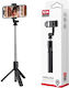 XO Ss09 Selfie Stick Τρίποδο Κινητού Bluetooth Μαύρο