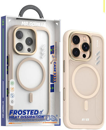 Blueo Frosted Anti-slip Stand Magsafe Case Iphone 16 Pro Max Gold