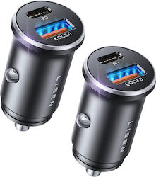 Lisen Încărcător Auto cu Porturi 1xUSB-A 1xType-C Lisen Încărcător Auto cu Porturi 1xUSB-A 1xType-C