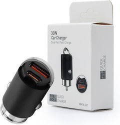 Lech Φορτιστής Αυτοκινήτου με Θύρες 1xUSB-A 1xType-C