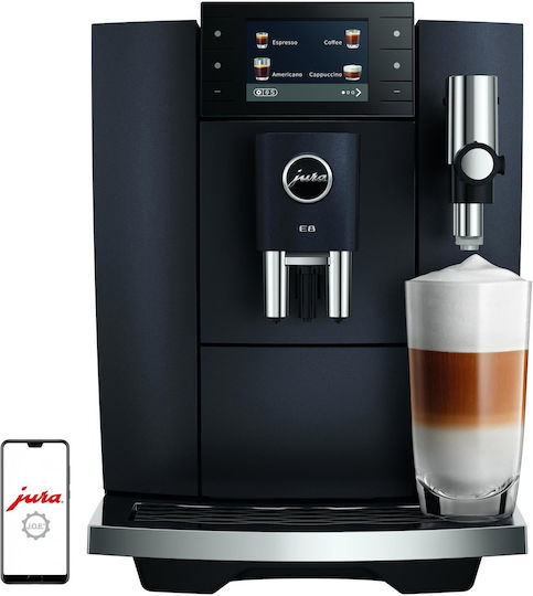 Jura E8 Cosmic Automatic Espresso Machine 1450W Pressure 15bar for Cappuccino with Grinder Black