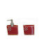 Eurocasa Eurocasa Bathroom Accessory Set Plastic Red