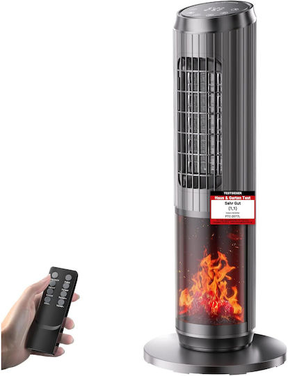 Ceramic Fan Heater Room Floor Negru 2000W