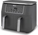 Ninja Air Fryer with Double Detachable Bucket 7.6lt Gray DZ300EU