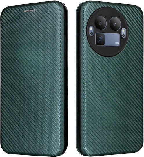 Carbon Fiber Book Green (Realme GT 8 Pro)