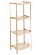 Estia Essentials Floor Bathroom Shelf Bamboo with 4 Shelves 35x30x100cm Beige