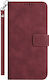 Brieftasche Synthetisches Leder / Silikon Burgundisch (Huawei P60, Huawei P60 Pro)