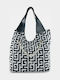 Set Damentasche Shopper Schultertasche Schwarz
