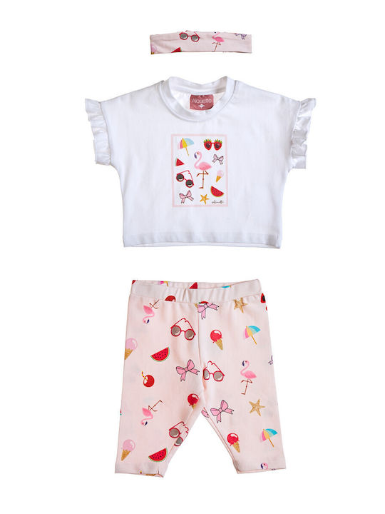 Kids' Set with Leggings Winter 2pcs White